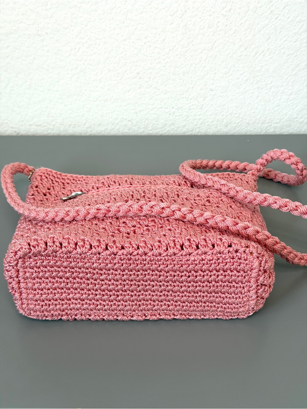 The Sak Pink Crochet Crossbody Bag - Picture 3 of 7